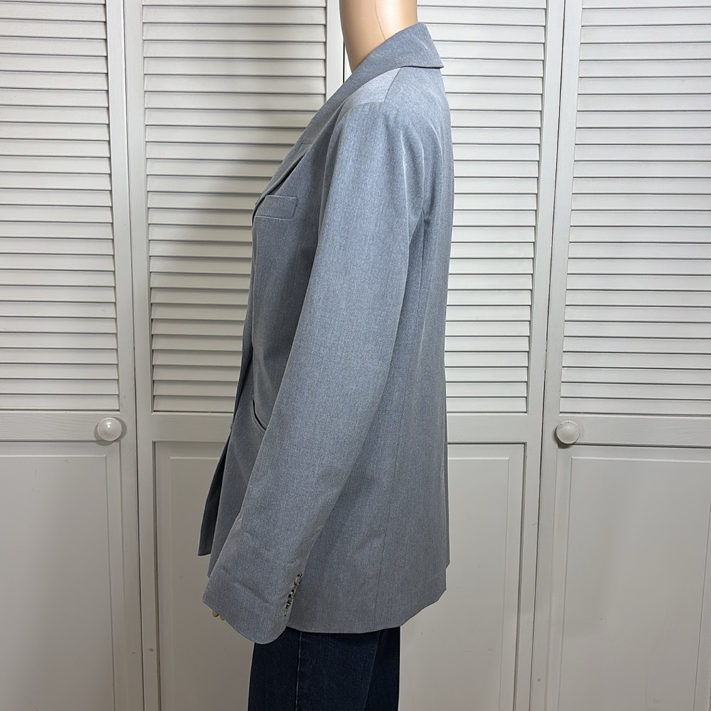 Favorite Daughter Double Breasted Relaxed Blazer Gray Small - Picture 12 of 15